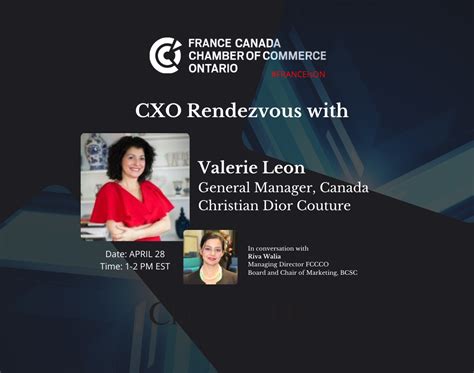 valerie leon dior|CXO Rendezvous with Valerie Leon, General Manager, Canada .